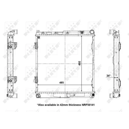 Chladič motora NRF 56077 - obr. 4