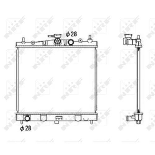 Chladič motora NRF 58187 - obr. 3