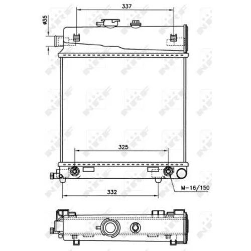 Chladič motora NRF 58232 - obr. 3