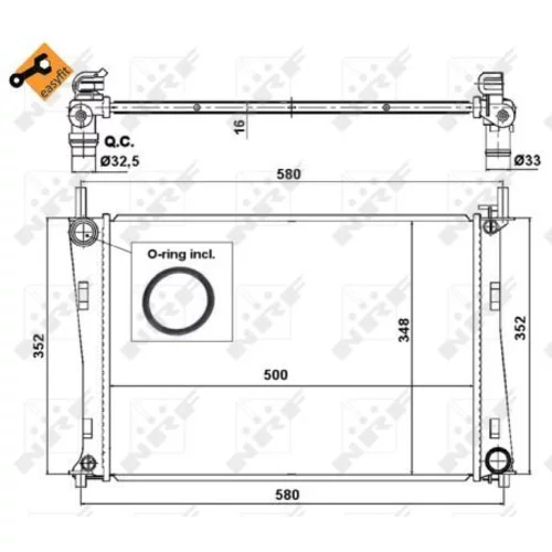 Chladič motora NRF 58274 - obr. 4