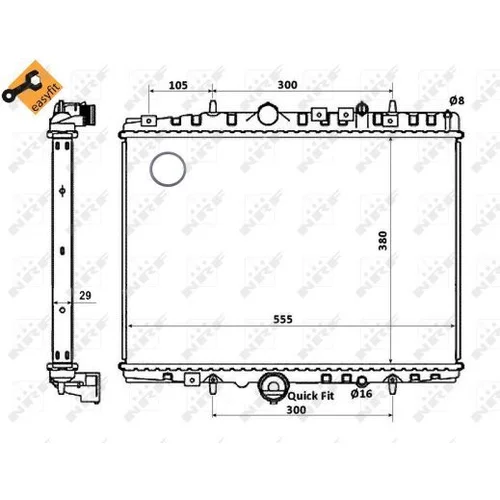 Chladič motora NRF 58347 - obr. 3