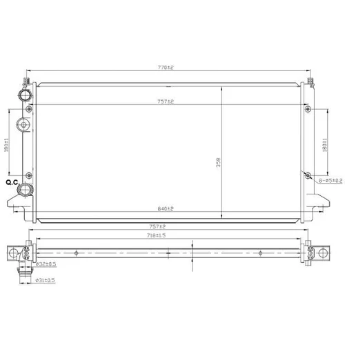 Chladič motora NRF 58950 - obr. 4