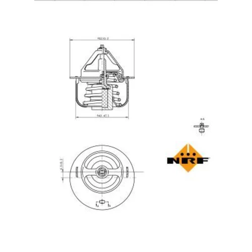 Termostat chladenia NRF 725054 - obr. 4