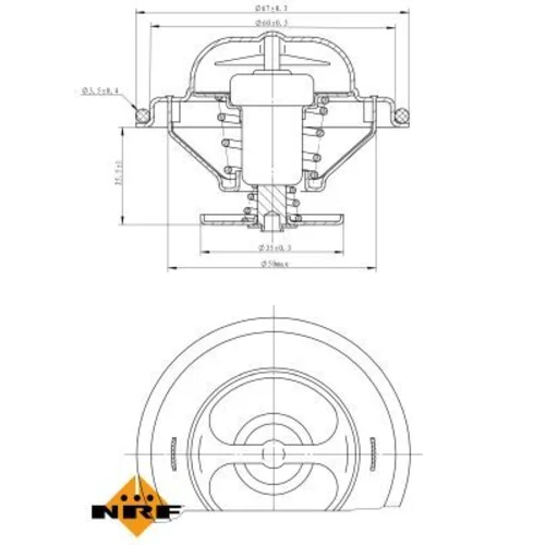 Termostat chladenia NRF 725073 - obr. 4