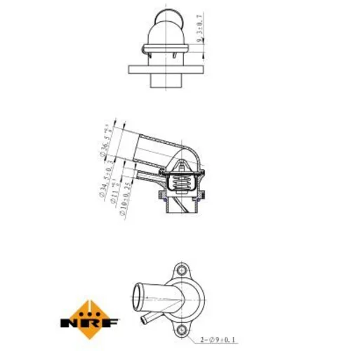 Termostat chladenia NRF 725116 - obr. 4