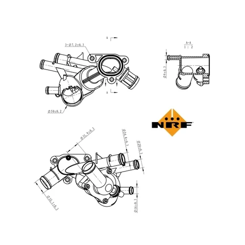 Termostat chladenia NRF 725121 - obr. 4