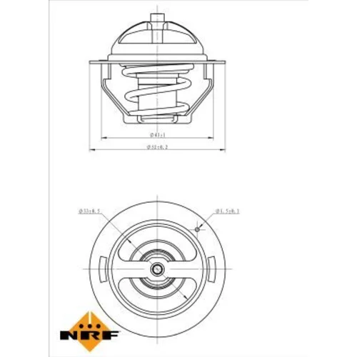 Termostat chladenia NRF 725181 - obr. 4