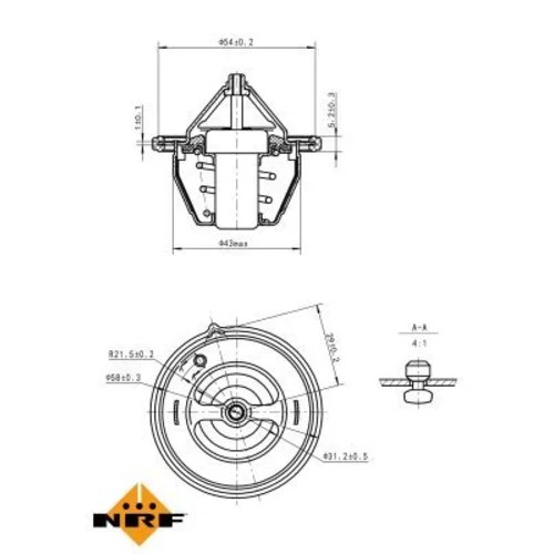 Termostat chladenia NRF 725196 - obr. 4