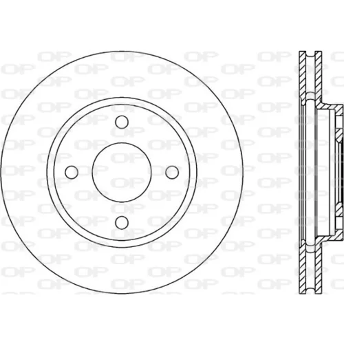 Brzdový kotúč OPEN PARTS BDA1184.20