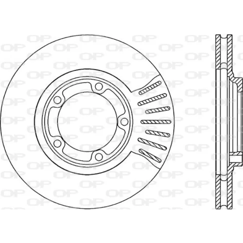 Brzdový kotúč OPEN PARTS BDA1791.20