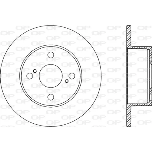 Brzdový kotúč OPEN PARTS BDA2044.10