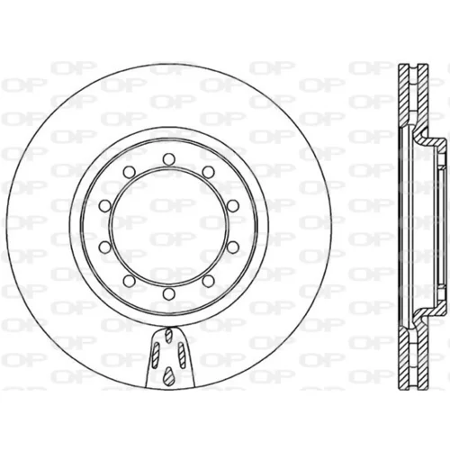 Brzdový kotúč OPEN PARTS BDA2319.20