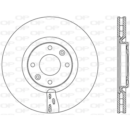 Brzdový kotúč OPEN PARTS BDA2453.20