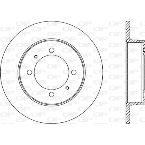 Brzdový kotúč OPEN PARTS BDR1335.10