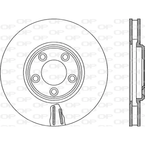 Brzdový kotúč OPEN PARTS BDR2357.20