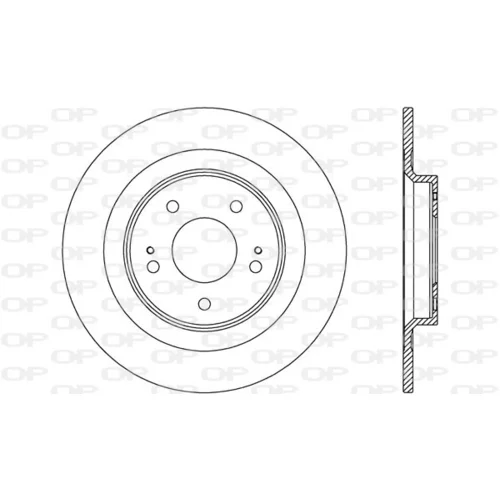 Brzdový kotúč OPEN PARTS BDR2715.10