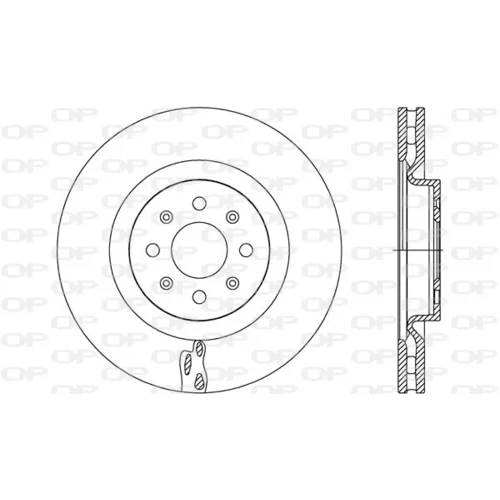 Brzdový kotúč OPEN PARTS BDR2772.20