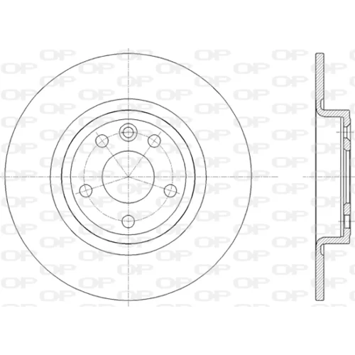 Brzdový kotúč OPEN PARTS BDR2820.10