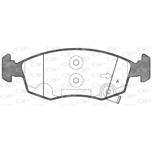 Sada brzdových platničiek kotúčovej brzdy OPEN PARTS BPA0172.50