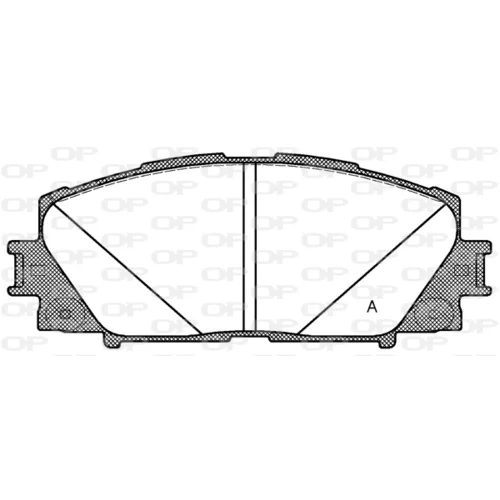 Sada brzdových platničiek kotúčovej brzdy OPEN PARTS BPA1224.10