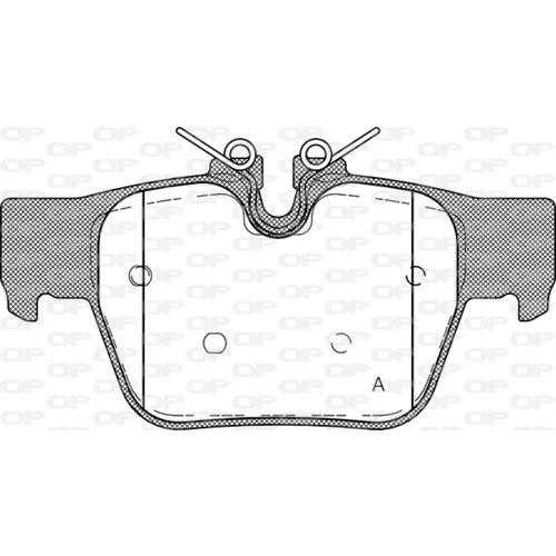 Sada brzdových platničiek kotúčovej brzdy OPEN PARTS BPA1868.00