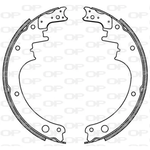 Sada brzdových čeľustí OPEN PARTS BSA2072.00