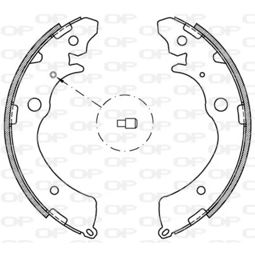 Sada brzdových čeľustí OPEN PARTS BSA2143.00