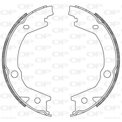 Sada brzdových čeľustí OPEN PARTS BSA2182.00