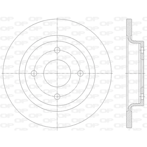 Brzdový kotúč OPEN PARTS BDA2837.10