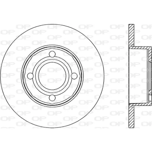 Brzdový kotúč OPEN PARTS BDR1035.10