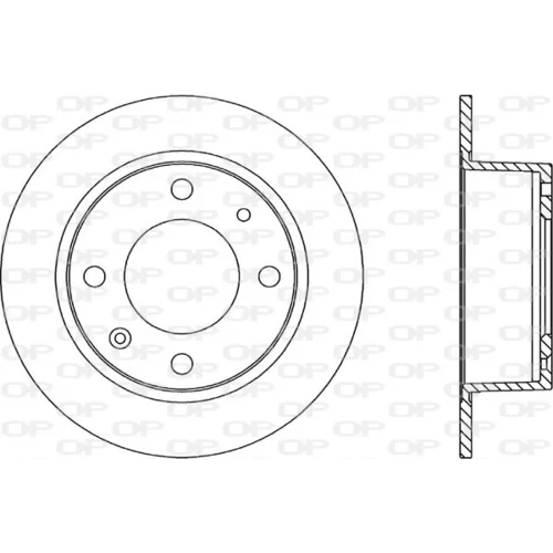 Brzdový kotúč OPEN PARTS BDR1104.10