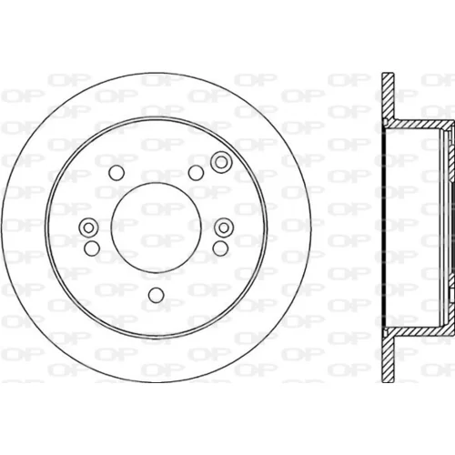 Brzdový kotúč OPEN PARTS BDR2182.10