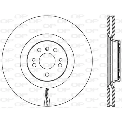 Brzdový kotúč OPEN PARTS BDR2522.20