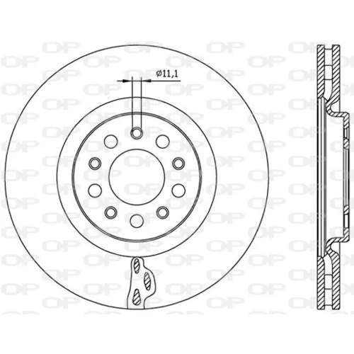 Brzdový kotúč OPEN PARTS BDR2562.20