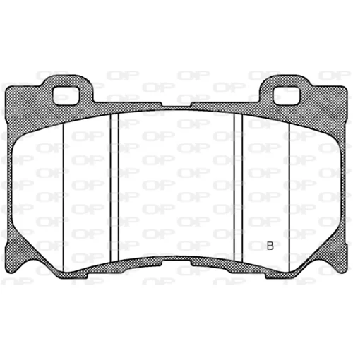 Sada brzdových platničiek kotúčovej brzdy OPEN PARTS BPA1372.01 - obr. 1