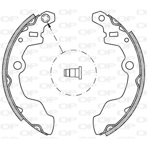 Sada brzdových čeľustí OPEN PARTS BSA2018.00