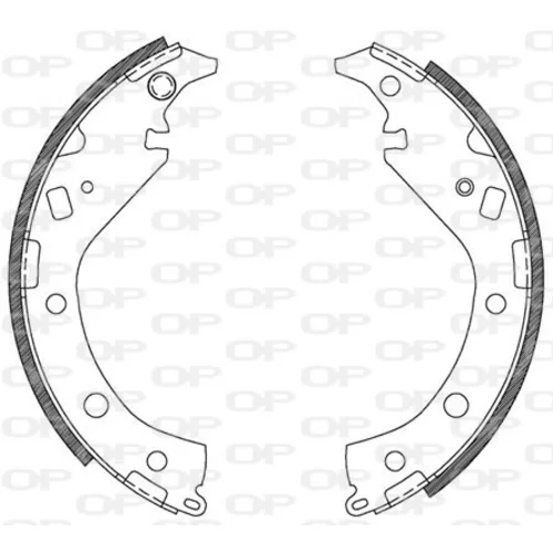 Sada brzdových čeľustí OPEN PARTS BSA2116.00