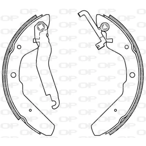 Sada brzdových čeľustí OPEN PARTS BSA2154.00