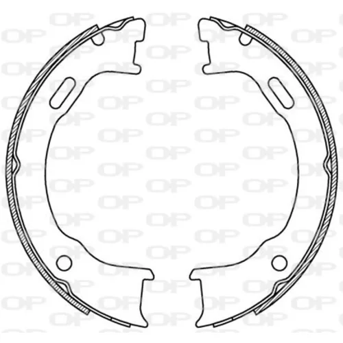 Sada brzdových čeľustí OPEN PARTS BSA2218.00