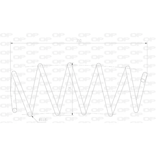 Pružina podvozku OPEN PARTS CSR9012.02