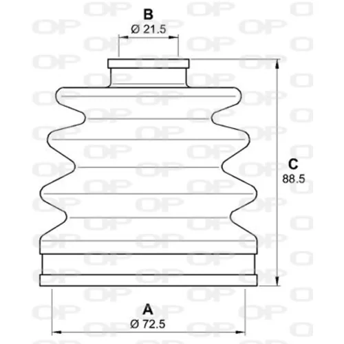 Manžeta hnacieho hriadeľa - opravná sada OPEN PARTS SJK7043.00 - obr. 1