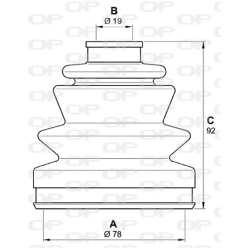 Manžeta hnacieho hriadeľa - opravná sada OPEN PARTS SJK7170.00 - obr. 1