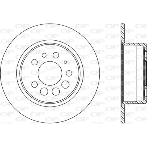 Brzdový kotúč OPEN PARTS BDA1597.10