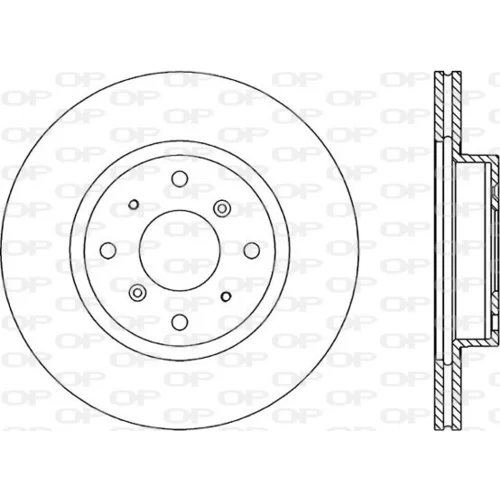 Brzdový kotúč OPEN PARTS BDR1052.20