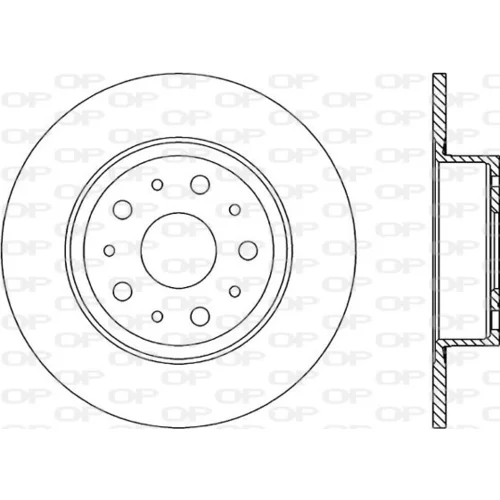 Brzdový kotúč OPEN PARTS BDR1234.10