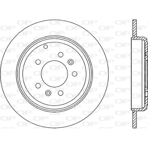 Brzdový kotúč OPEN PARTS BDR1434.10