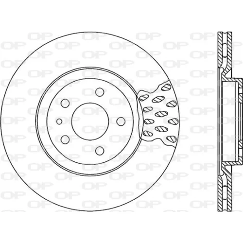 Brzdový kotúč OPEN PARTS BDR1663.20