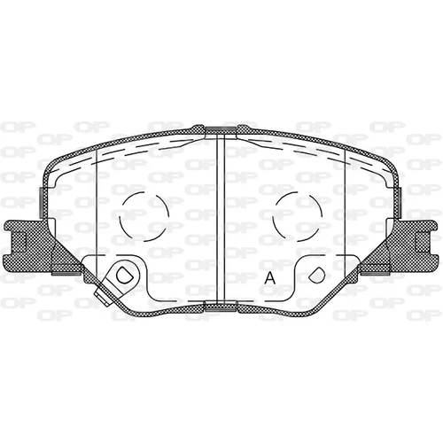 Sada brzdových platničiek kotúčovej brzdy OPEN PARTS BPA1795.02