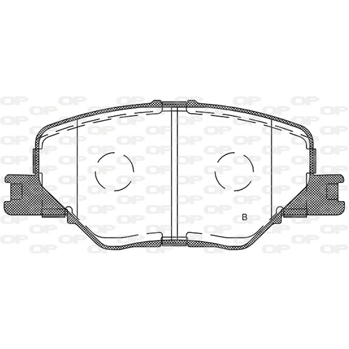 Sada brzdových platničiek kotúčovej brzdy OPEN PARTS BPA1795.02 - obr. 1