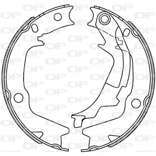 Sada brzdových čeľustí OPEN PARTS BSA2232.00